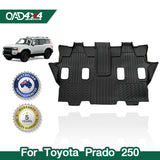 Third Row Car Floor Mats for Toyota Land Cruiser Prado 250 LC250 2024-Onwards