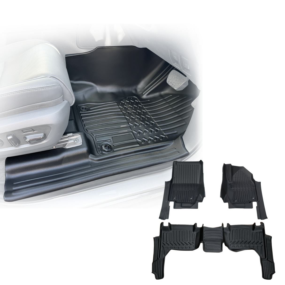 5D TPE Car Floor Mats for Toyota LandCruiser Prado 250 LC250 2024-Onwards