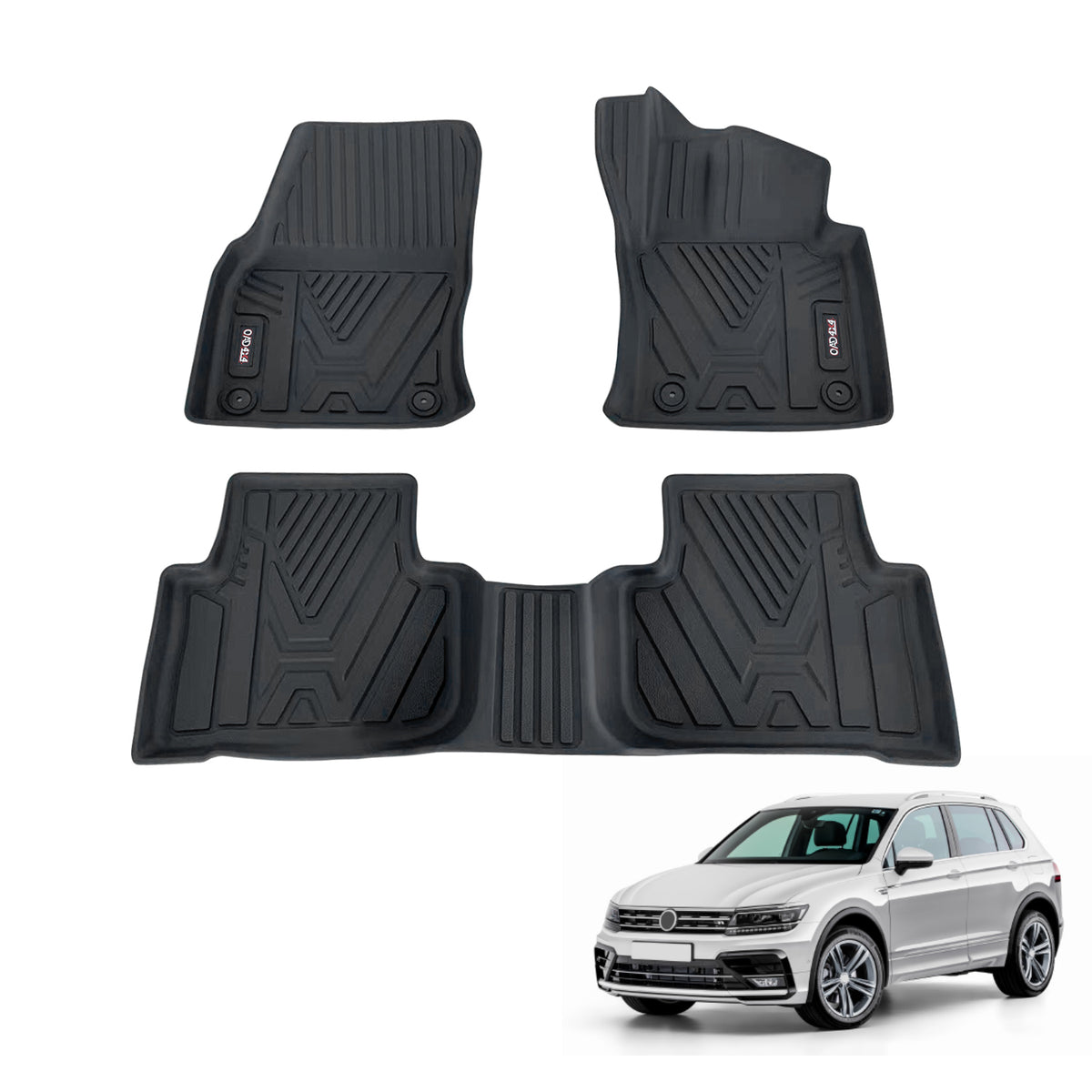 Pre-order 3D Car Floor Mats for Volkswagen Tiguan 2016-2025
