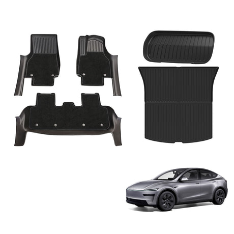 5D Double-Layer Car Floor Mats for Tesla Model Y Juniper 2025-Onwards