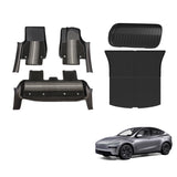 5D Double-Layer Car Floor Mats for Tesla Model Y Juniper 5 Seats 2025-Onwards