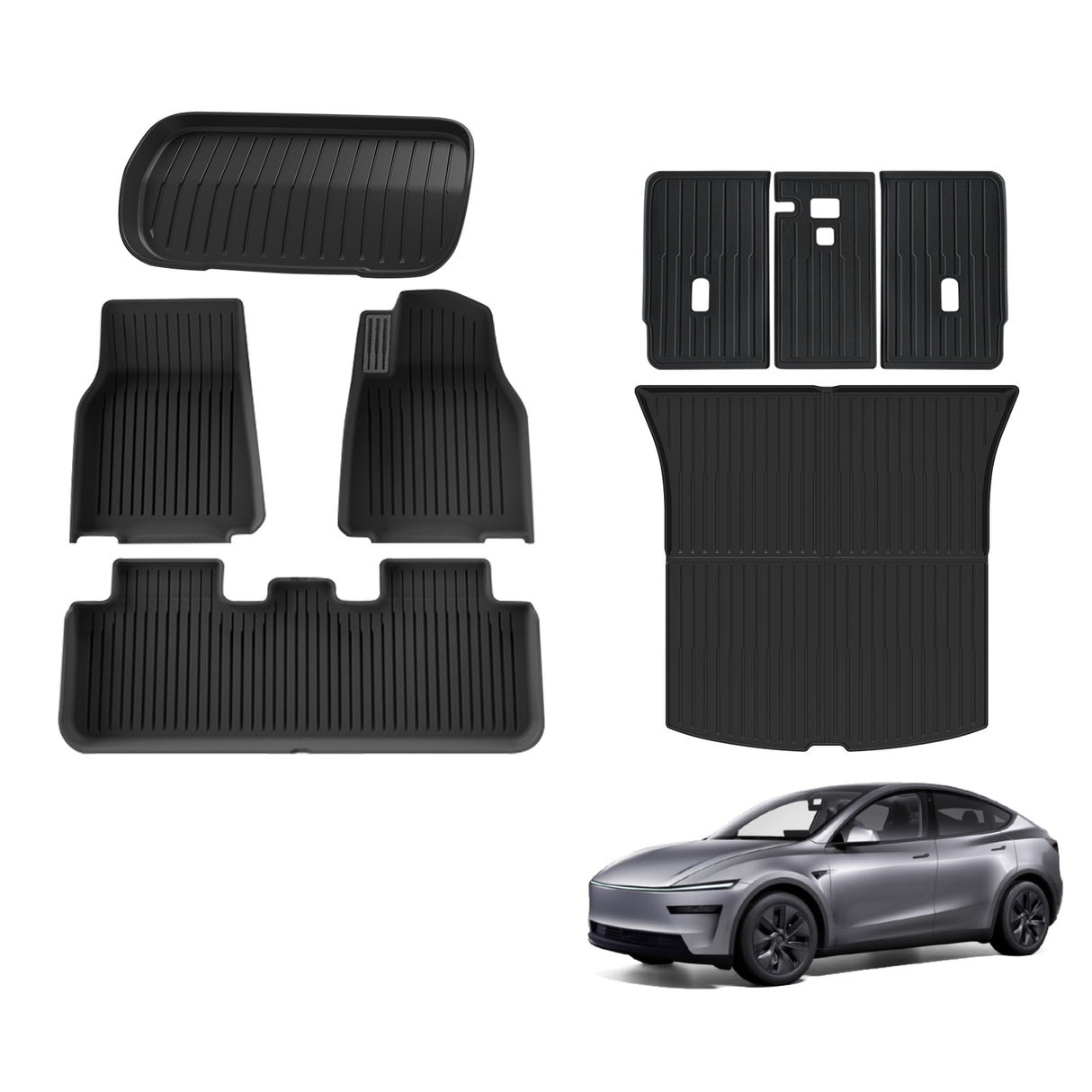 3D Injection Car Floor Mats for Tesla Model Y Juniper 5 Seats 2025-Onwards