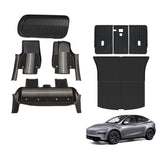 5D Double-Layer Car Floor Mats for Tesla Model Y Juniper 5 Seats 2025-Onwards