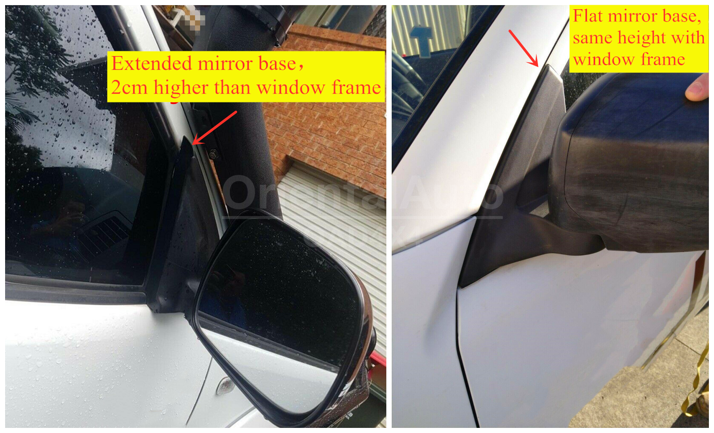 Injection 2pcs Weathershields Weather Shields Window Visor For Mitsubishi MQ MR Triton Extra Cab 2015-2024