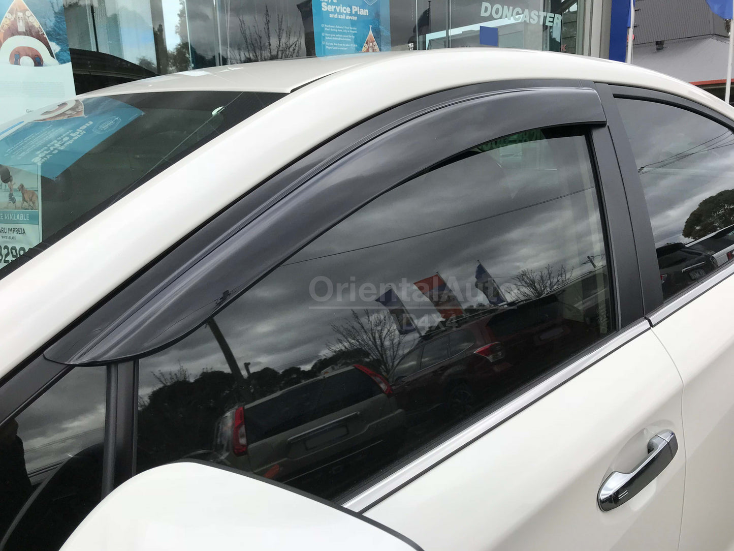 Luxury 2pcs Weathershields Weather Shields Window Visor for Subaru Impreza G5 Series Sedan 2016-2022