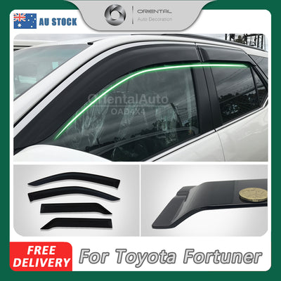 Injection Weathershields Weather Shields Window Visor For Toyota Fortuner 2015+