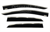 Stainless Edge Weather Shields for Lexus RX200T/300/350/450h 5 Seats 2015-2022