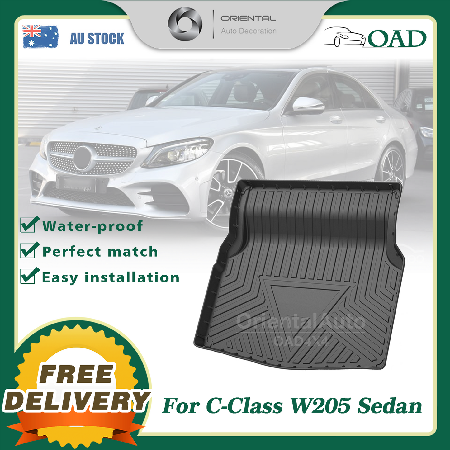Mercedes c class w205 boot deals liner
