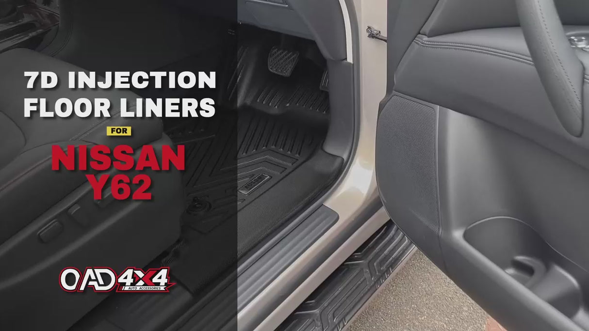 5D TPE Car Floor Mats for Nissan Patrol Y62 2012-Onwards