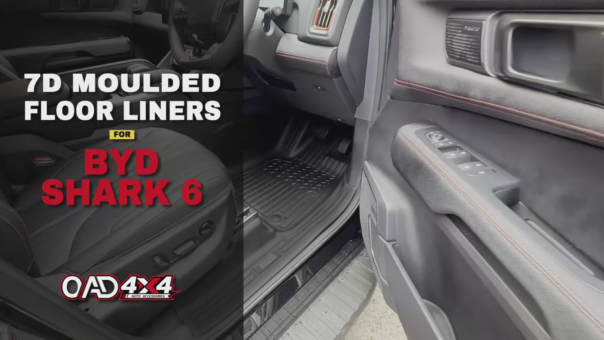 7D Car Floor Mats for BYD Shark 6 2025-Onwards