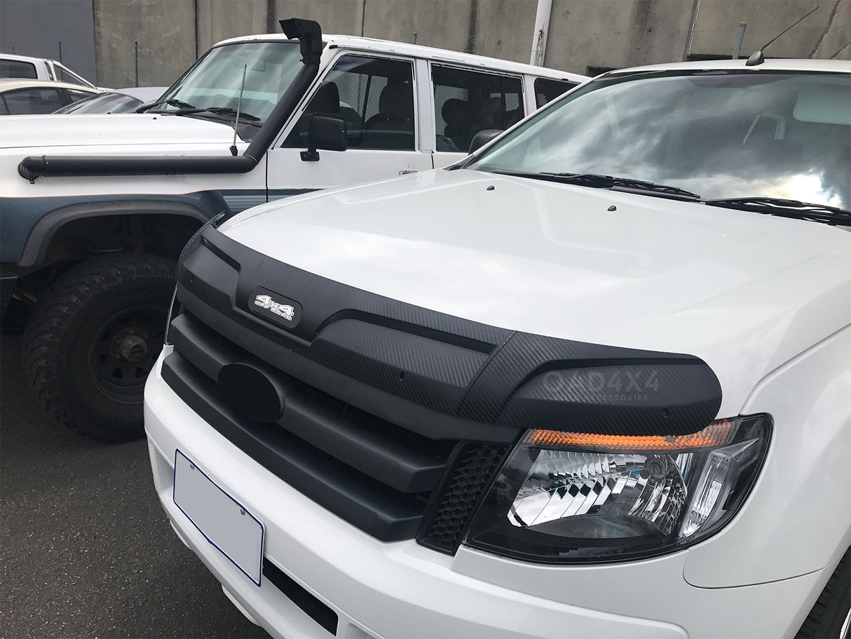 Bonnet Protector & Injection Weather Shield for Ford Ranger Dual Cab 2012-2015