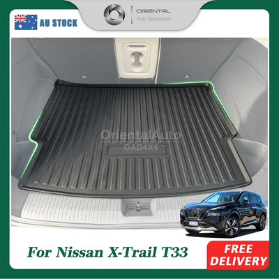 3D TPE Boot Mat for Nissan X-Trail T33 2022-Onwards 5 Seater Cargo Mat Trunk Mat Boot Liner for XTrail