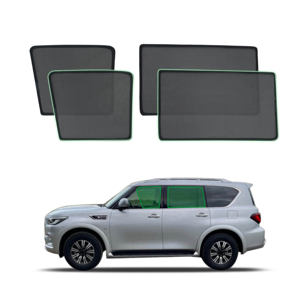 Magnetic Window Sun Shade for INFINITI QX80 Z62 2015-2019