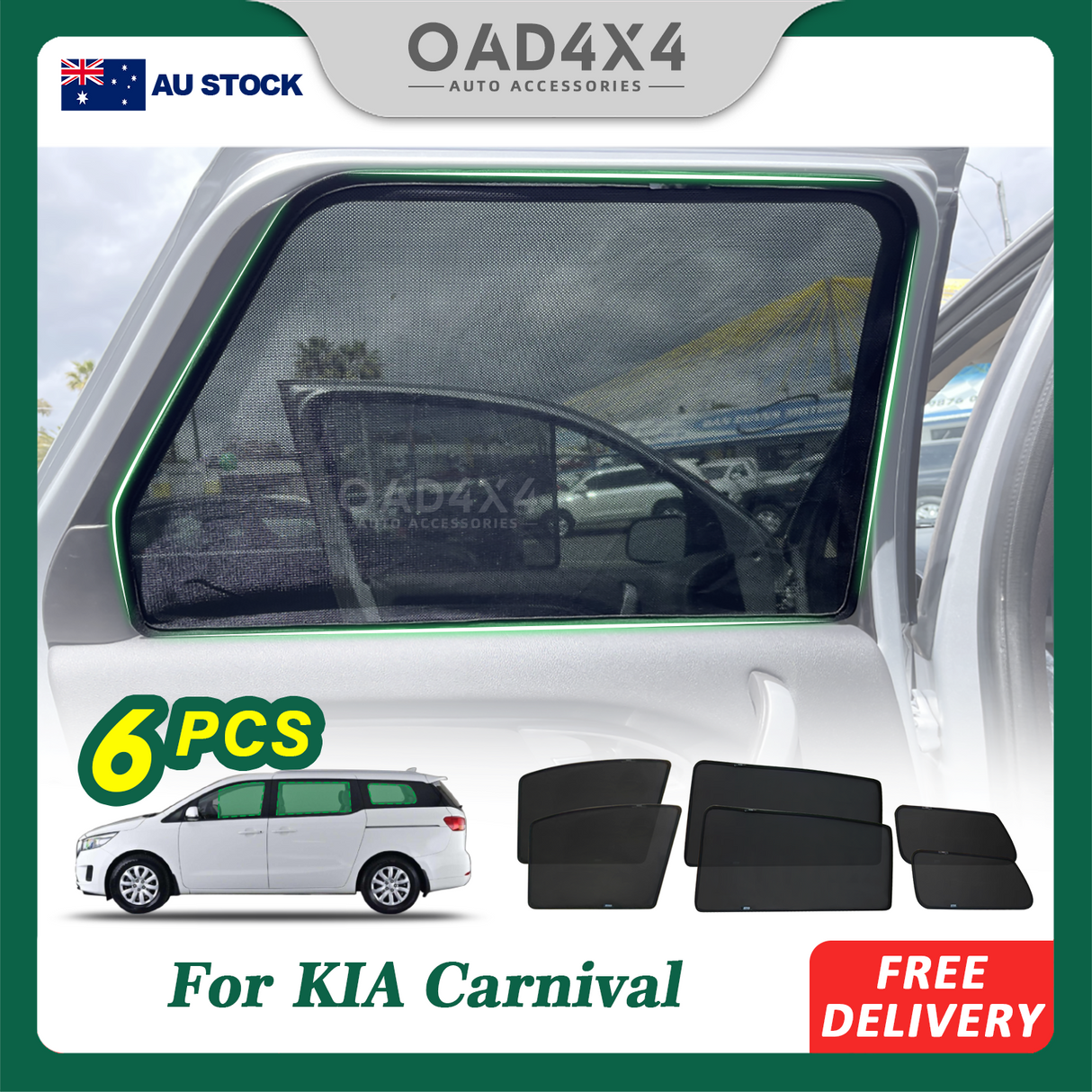 Magnetic Window Sun Shade for KIA Carnival 2014-2020