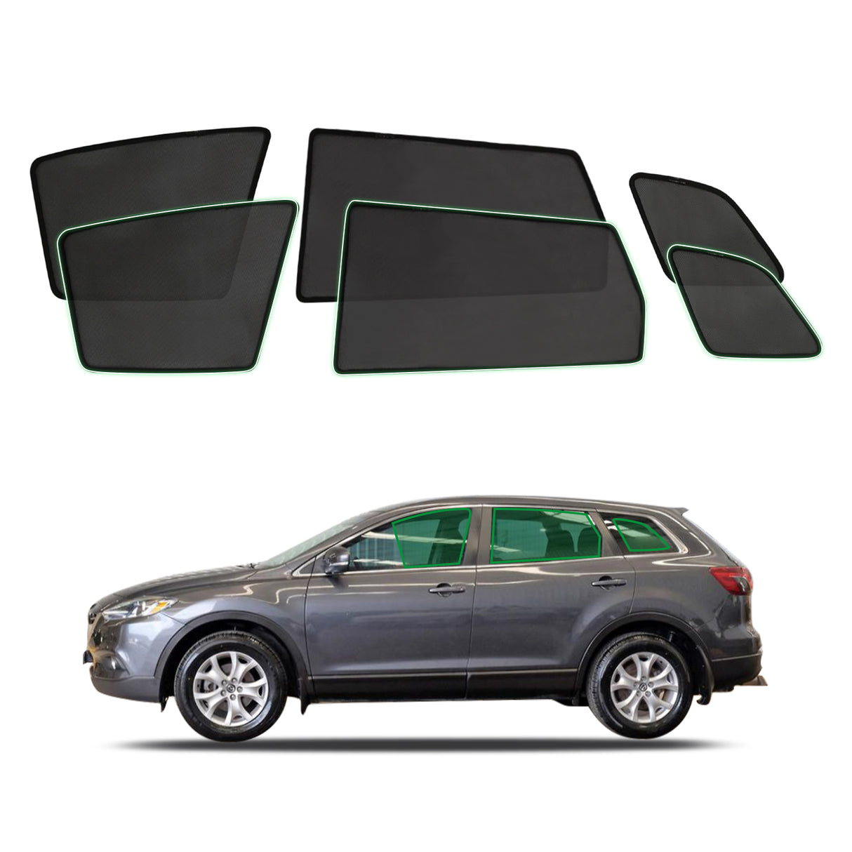 Magnetic Window Sun Shade for Mazda CX9 2007-2016