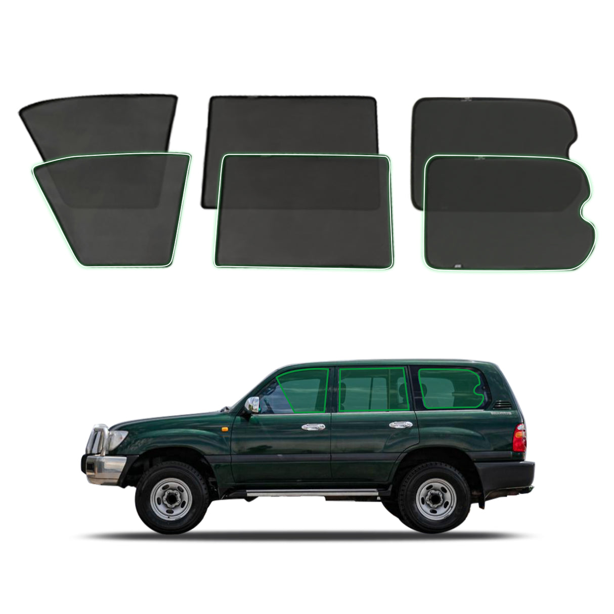 Magnetic Window Sun Shade for Toyota Land Cruiser 100 / 105 Series 1998-2007