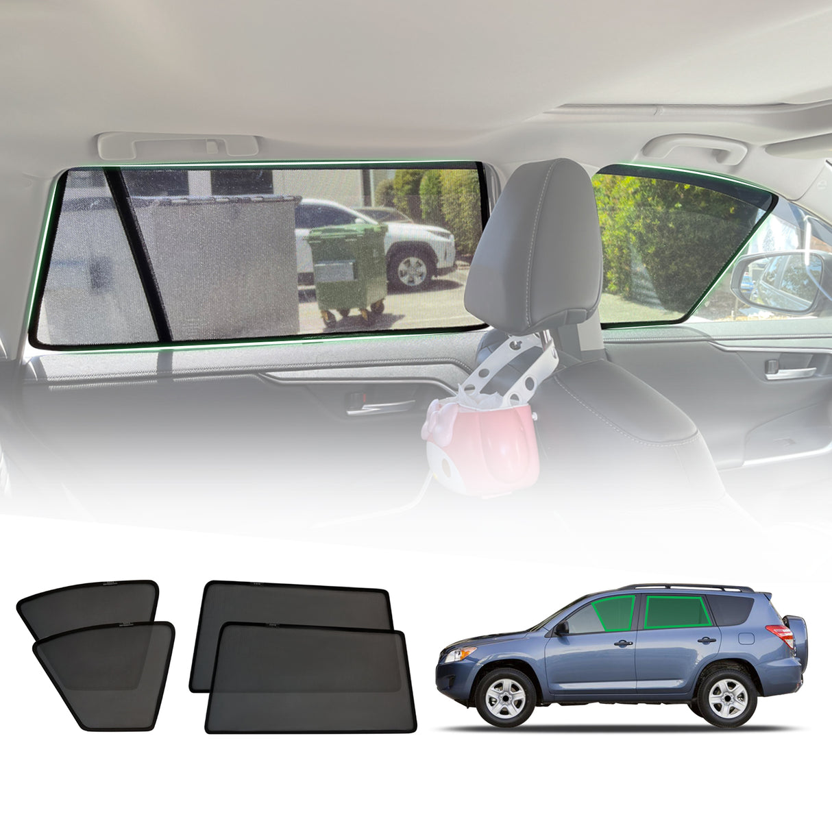 Magnetic Window Sun Shade for Toyota RAV4 2019-Onwards