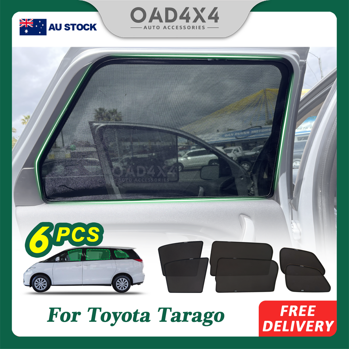 Magnetic Window Sun Shade for Toyota Tarago 2006-2019