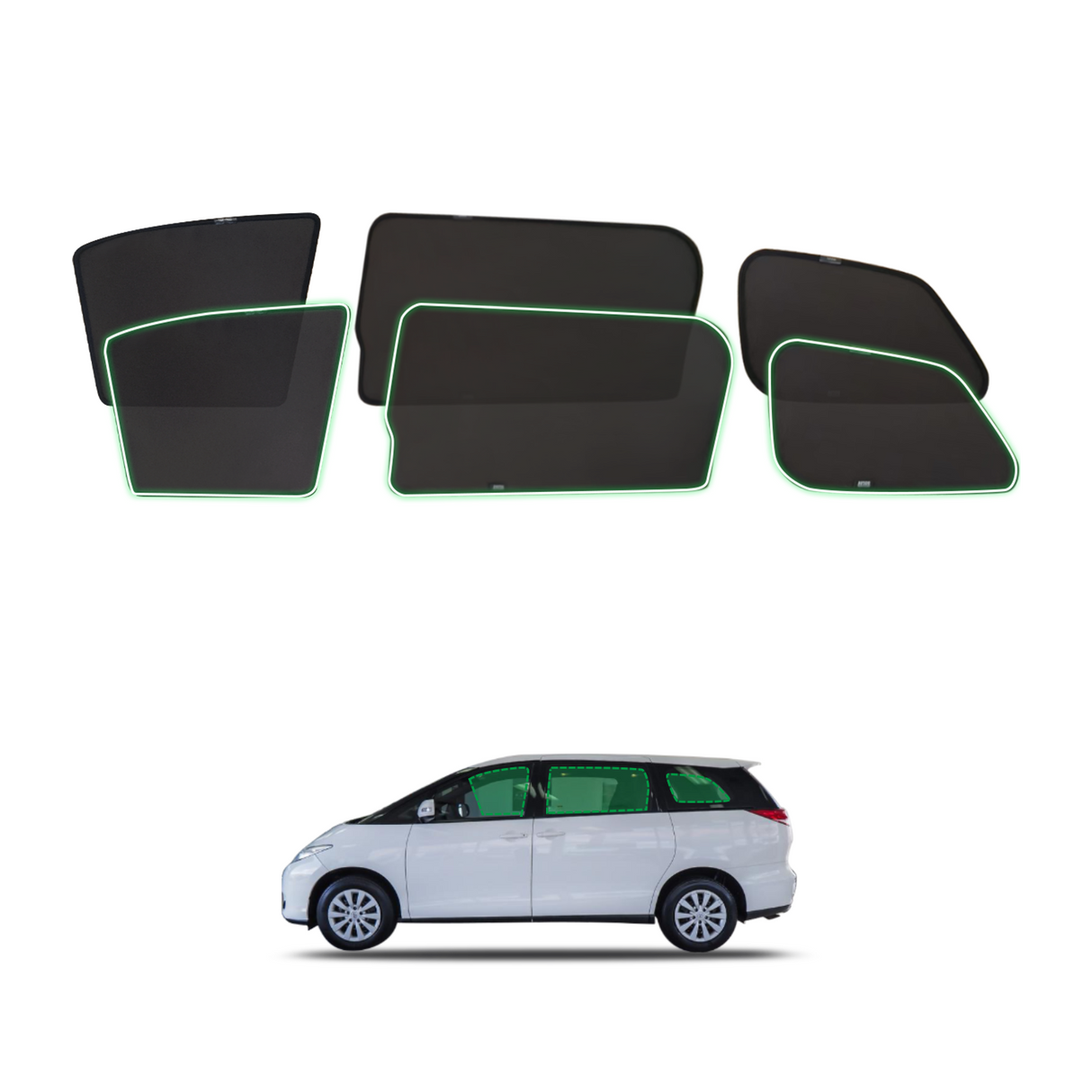 Magnetic Window Sun Shade for Toyota Tarago 2006-2019