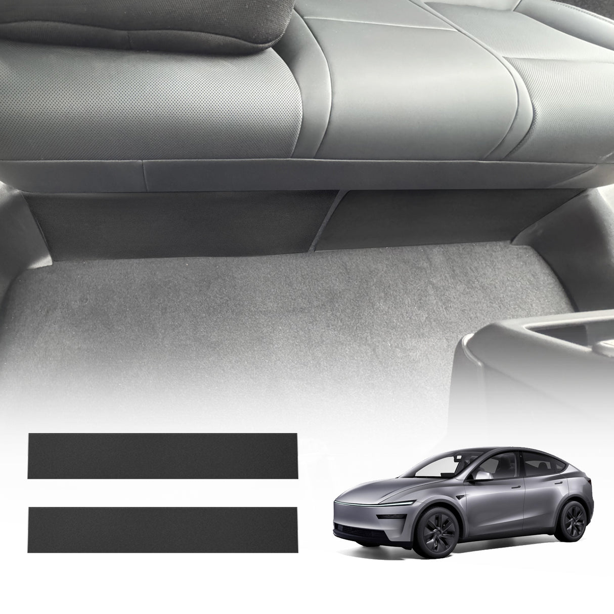 Rear Seat Base Kick Protector Strips for Tesla Model Y Juniper 2025-Onwards 2PCS