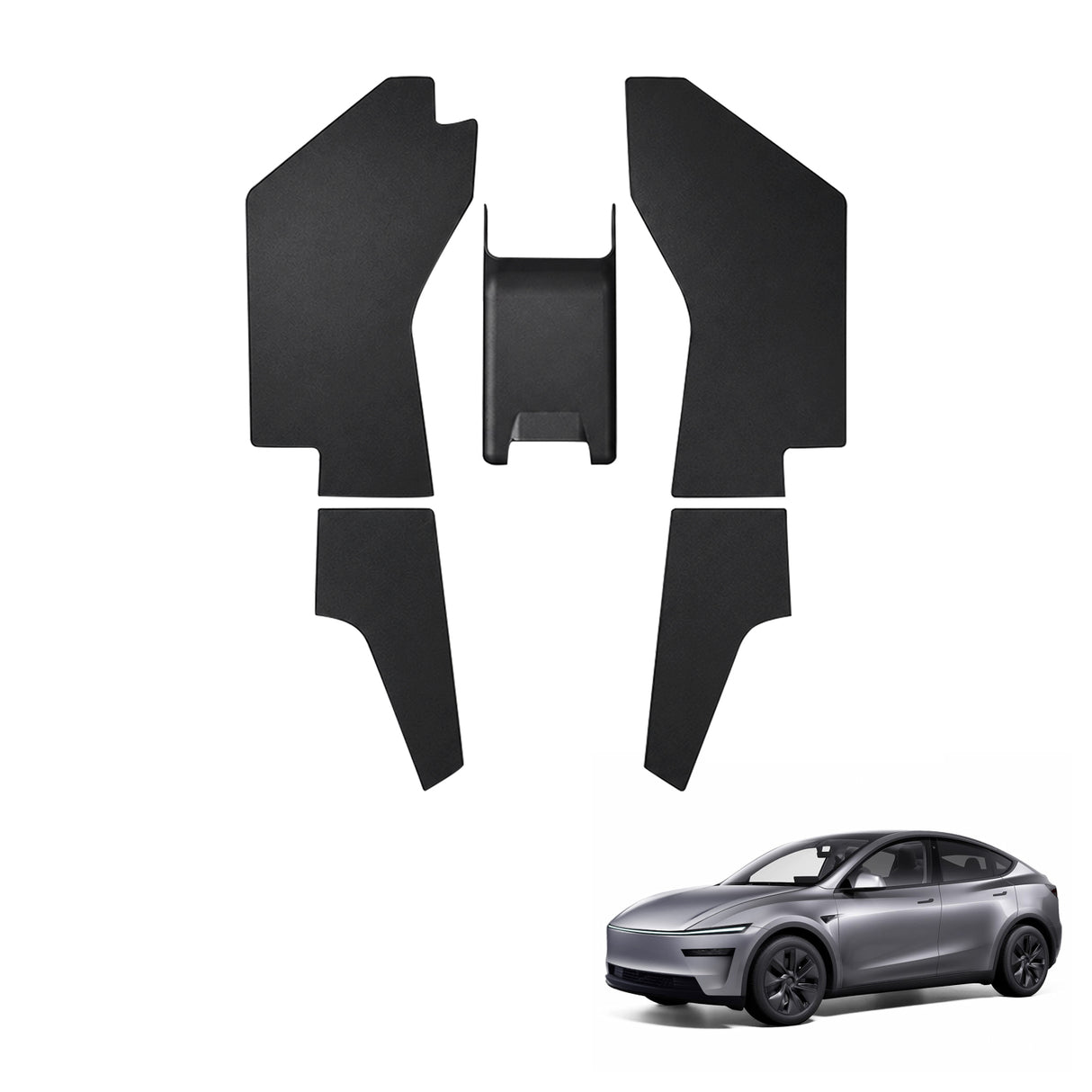 Centre Console Side Kick Protector Mats for Tesla Model Y Juniper 2025-Onwards 5PCS