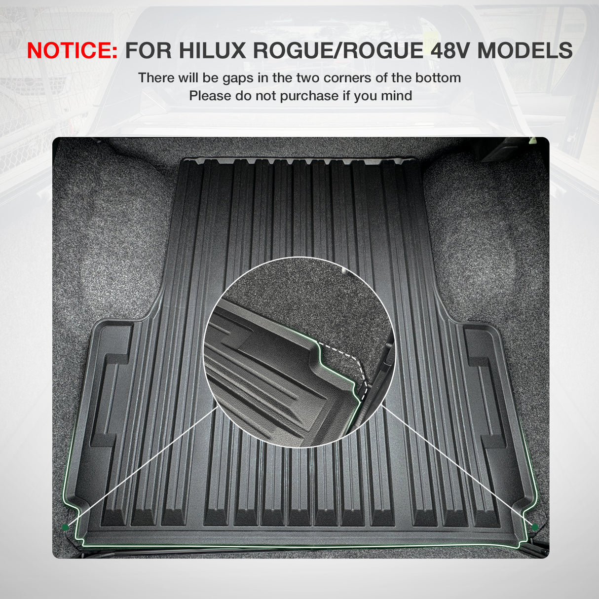 Pre-order Ute Mat for Toyota Hilux Dual Cab GR Sport/Rogue/Rogue 48V 2015-Onwards