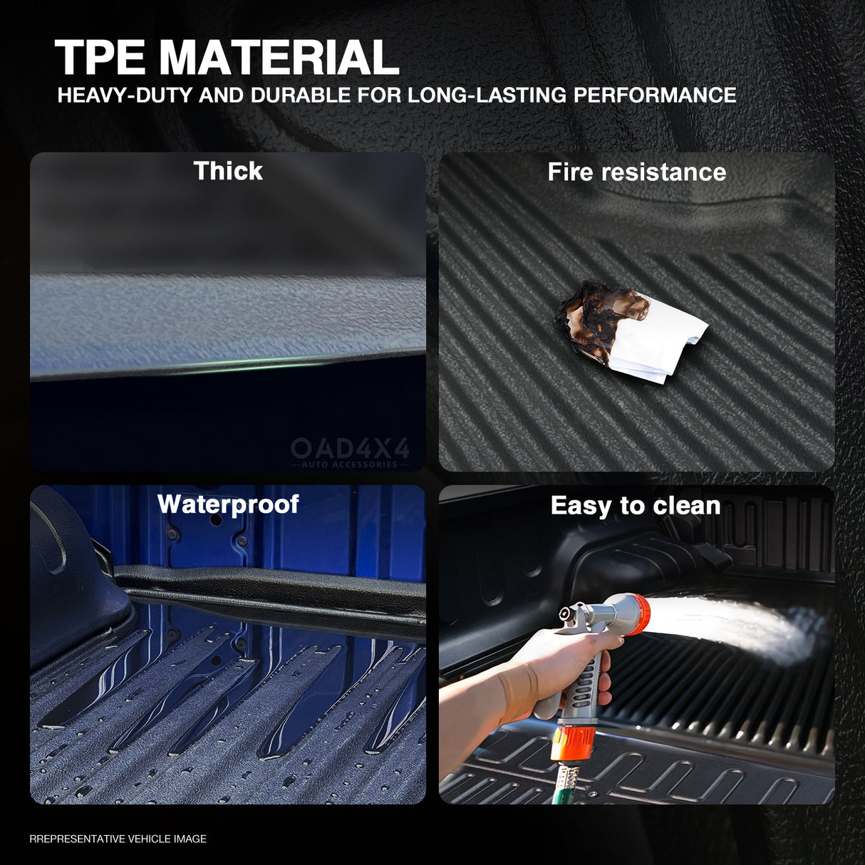 Ute Mat for KIA Tasman 2025-Onwards with Factory Plastic Tub Liner