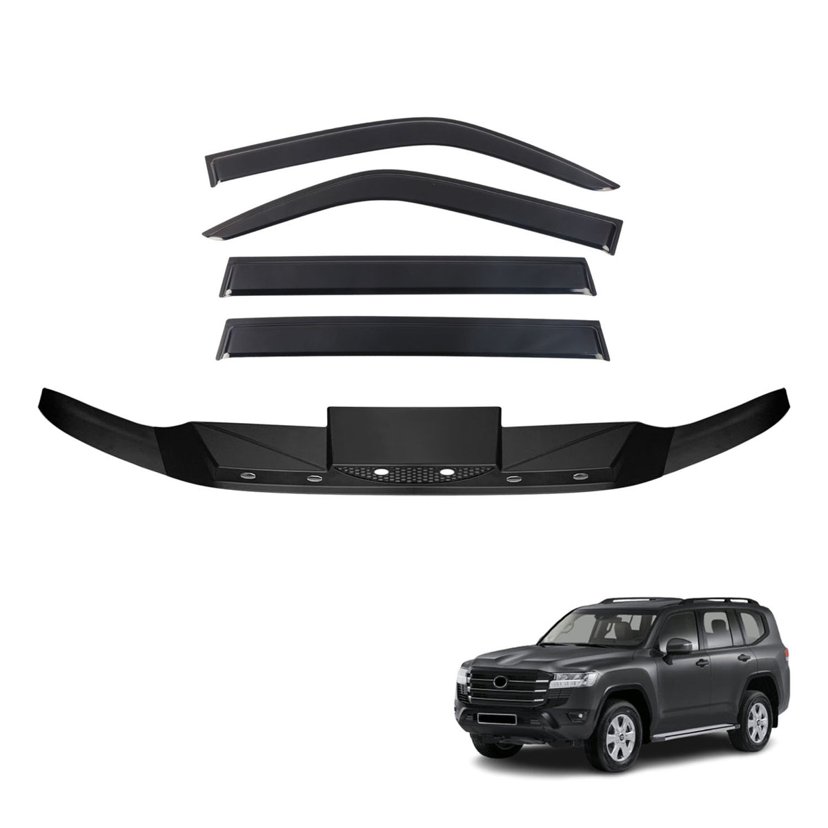 Bonnet Protector & Luxury Weathershields for Toyota LandCruiser 300 Series 2021-Onwards