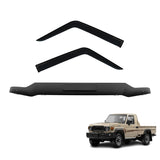 Bonnet Protector & Weathershields for Toyota LandCruiser 70 76 78 79 Series UTE 2007-2023 2PCS