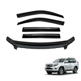 Bonnet Protector & Luxury Weather Shields for Toyota Land Cruiser Prado 150 2010-2013