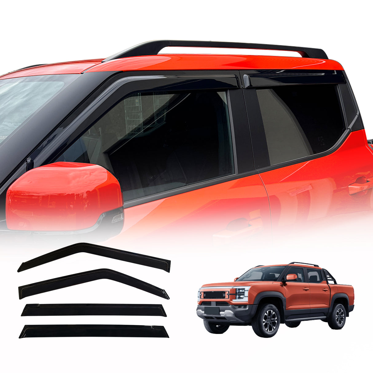 Luxury Weather Shields for BYD Shark 6 2025-Onwards