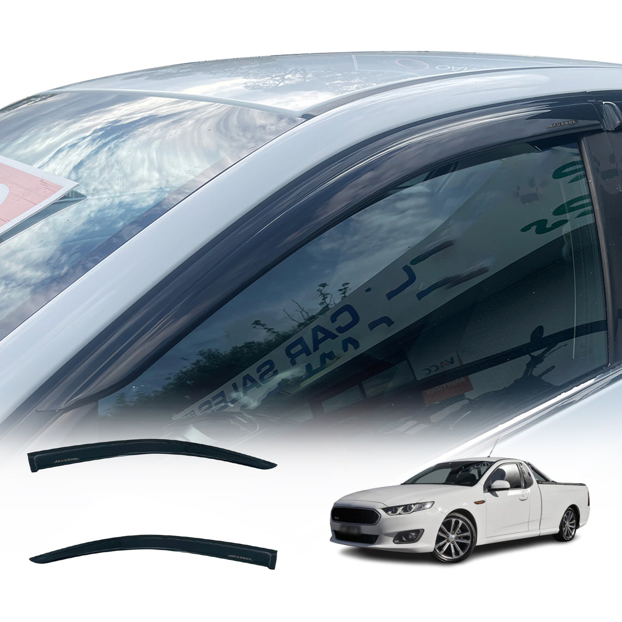 Luxury Weather Shields for Ford Falcon FG UTE 2008-2019 2PCS