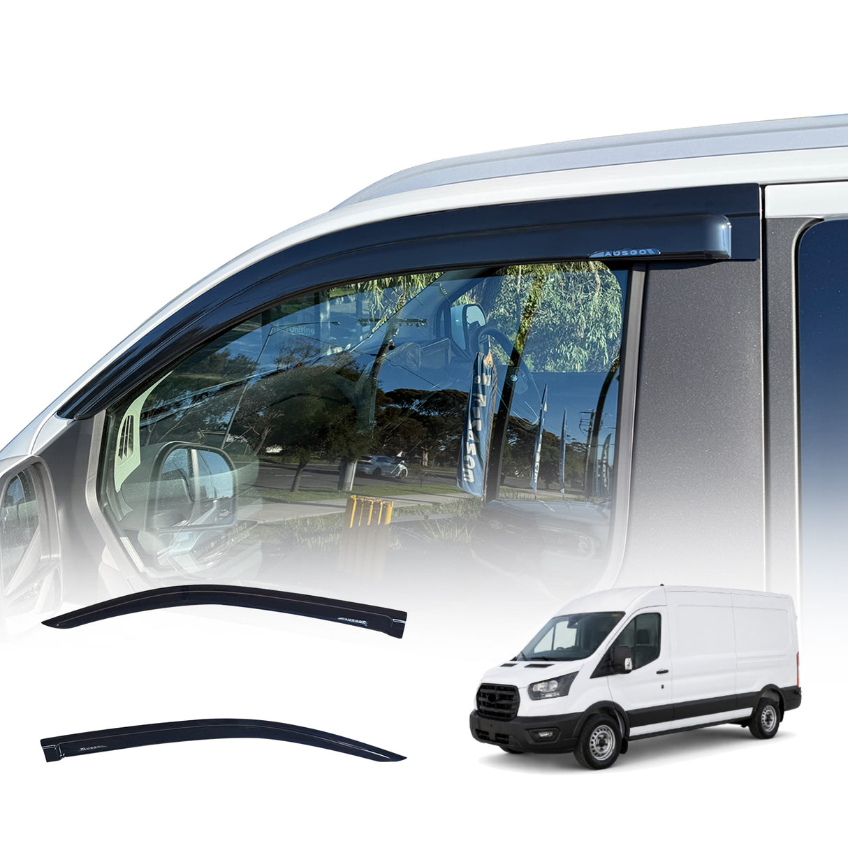 Weather Shields for Ford Transit VO Series 2014-Onwards 2PCS