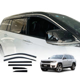 Stainless Edge Weather Shields for Jeep Grand Cherokee WL Series 5 Seater 2022-Onwards 6PCS