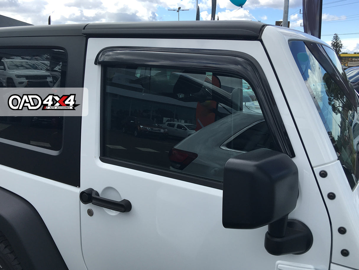 Luxury Weather Shields for Jeep Wrangler JK Series 2007-2018 2PCS