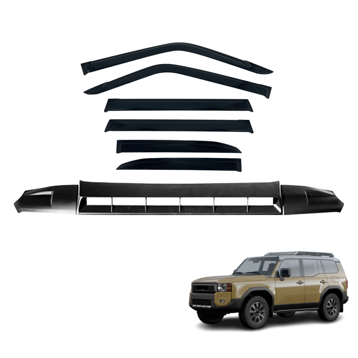 Pre-order Bonnet Protector & Weather Shield for Toyota Land Cruiser Prado 250 2024-Onwards