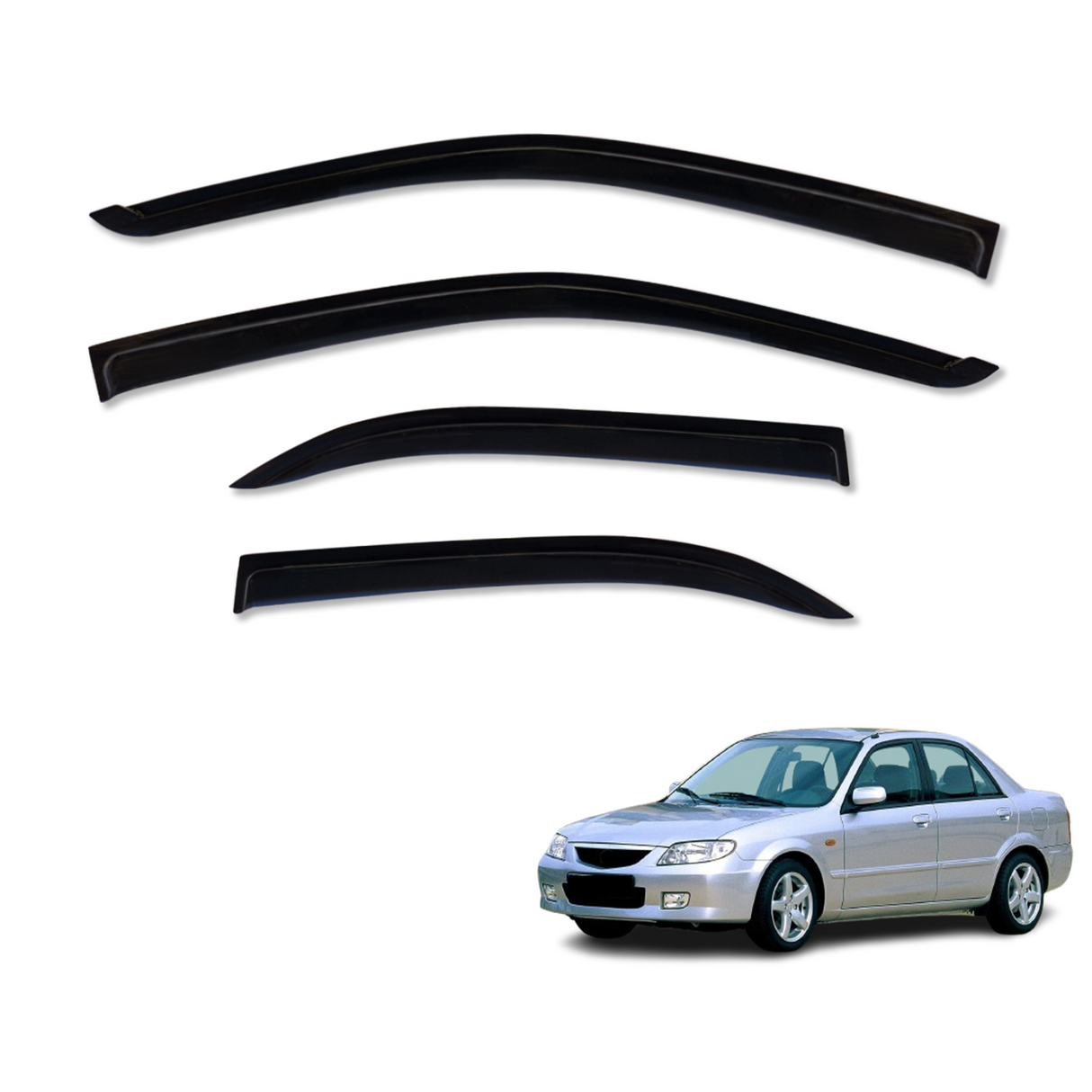 Pre-order Weather Shields for Mazda 323 Sedan 1998-2004
