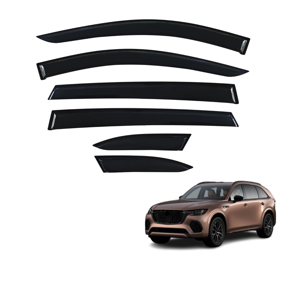 Weather Shields for Mazda CX-70 CX70 2024-Onwards 6PCS