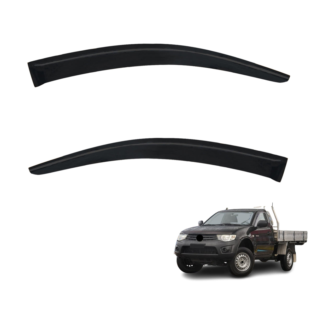 Weather Shields for Mitsubishi Triton Single Cab 2006-2015 2PCS