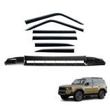 Bonnet Protector & Stainless Edge Weather Shield for Toyota Land Cruiser Prado 250 2024-Onwards