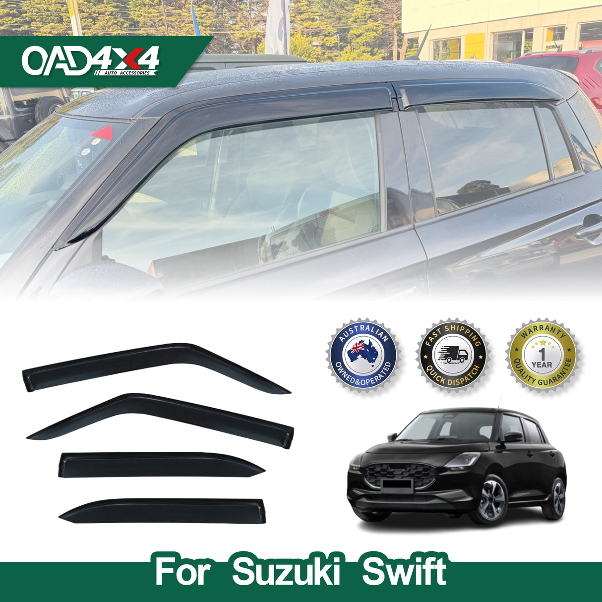Weather Shields for Suzuki Swift UZ Series 2024-Onwards