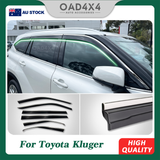Stainless Edge Weather Shields for Toyota Kluger 2021-Onwards 6PCS