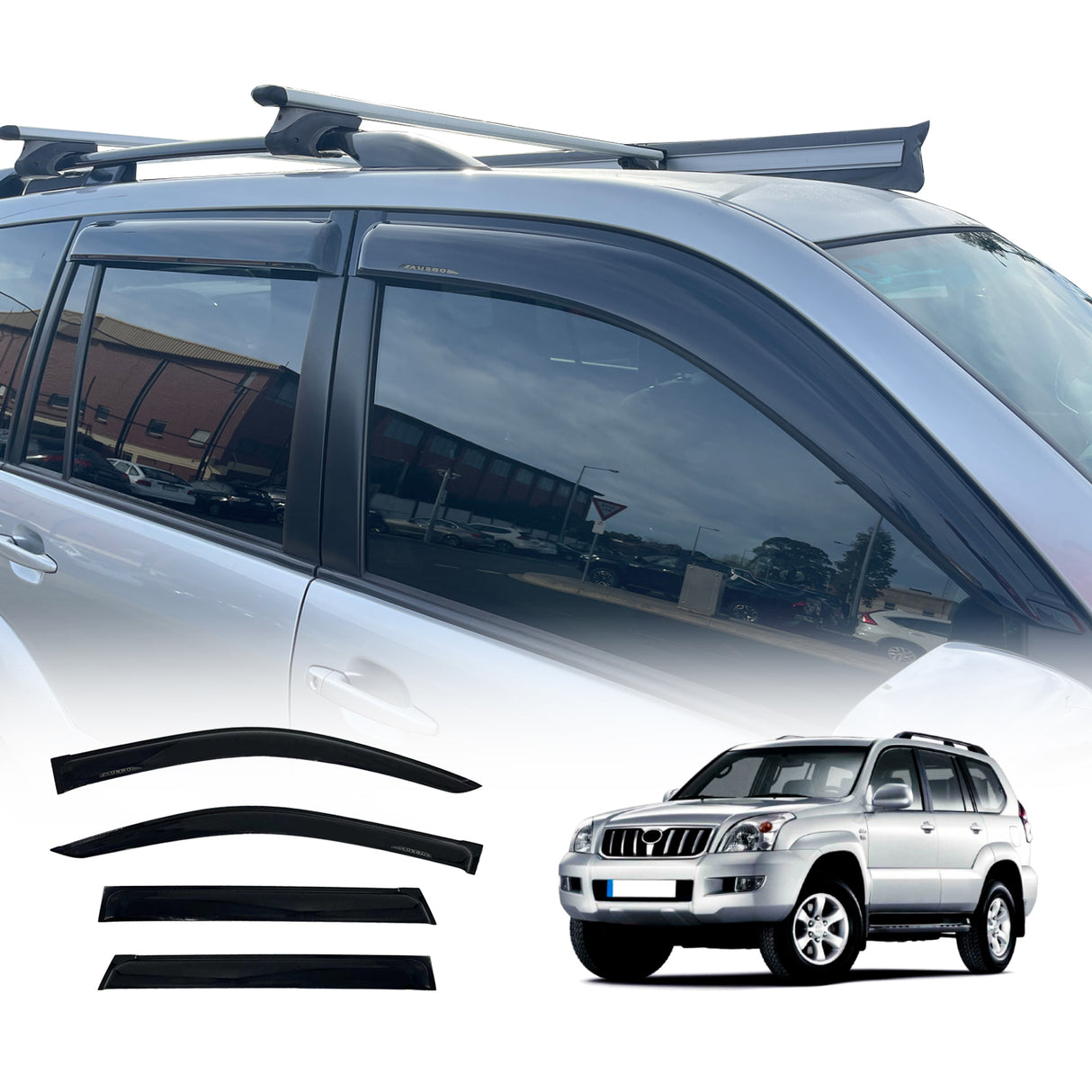 Luxury Weather Shields for Toyota Land Cruiser Prado 120 2003-2009