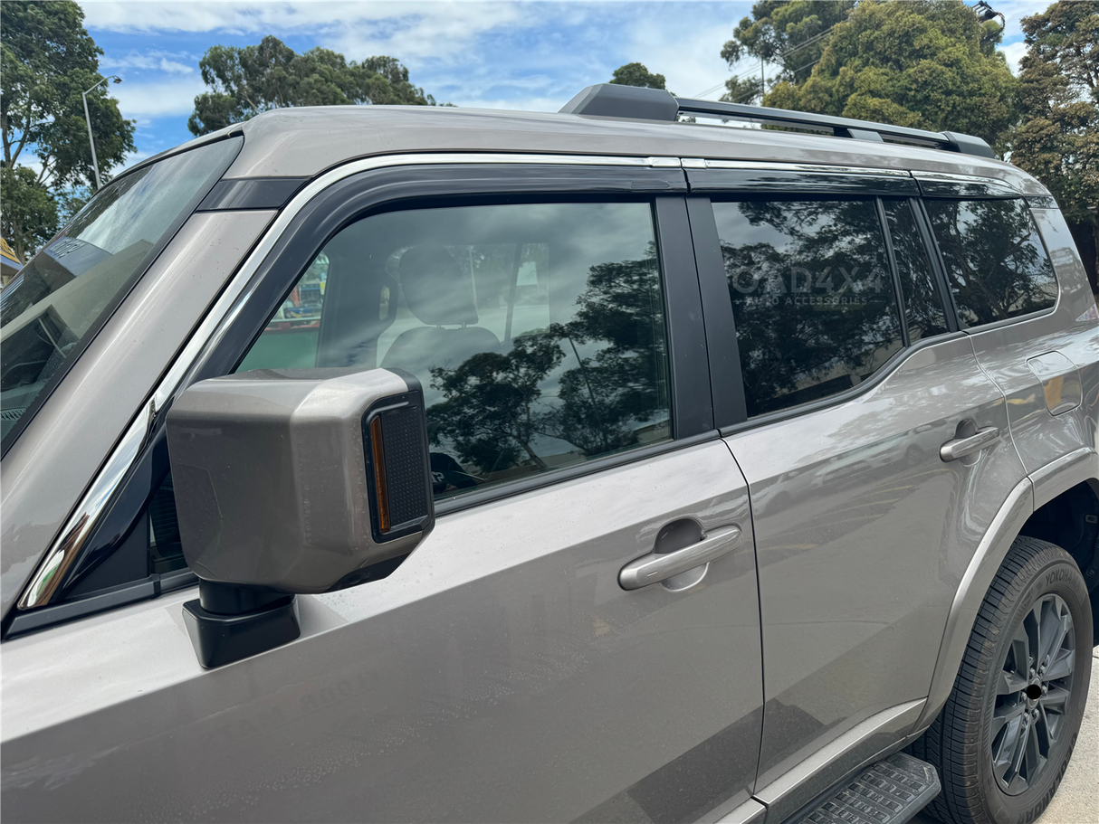 Stainless Edge Weather Shields for Lexus GX550 2024-Onwards 6PCS