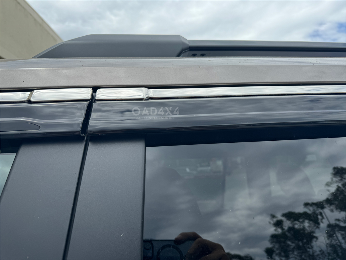 Stainless Edge Weather Shields for Lexus GX550 2024-Onwards 6PCS