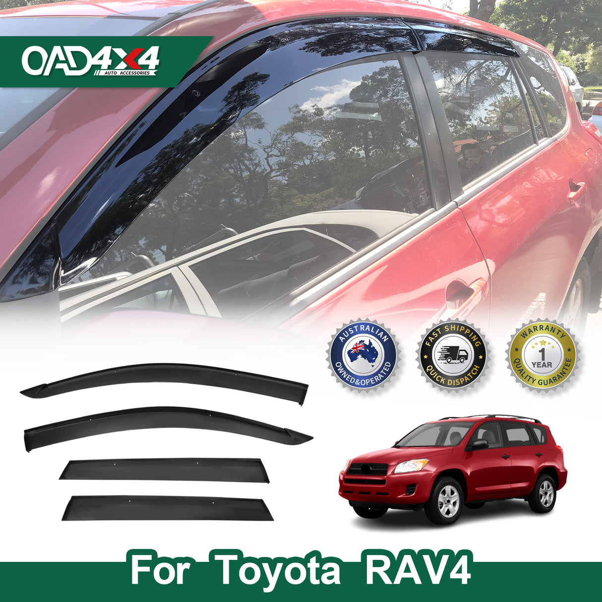 Injection Weather Shields for Toyota RAV4 2006-2012