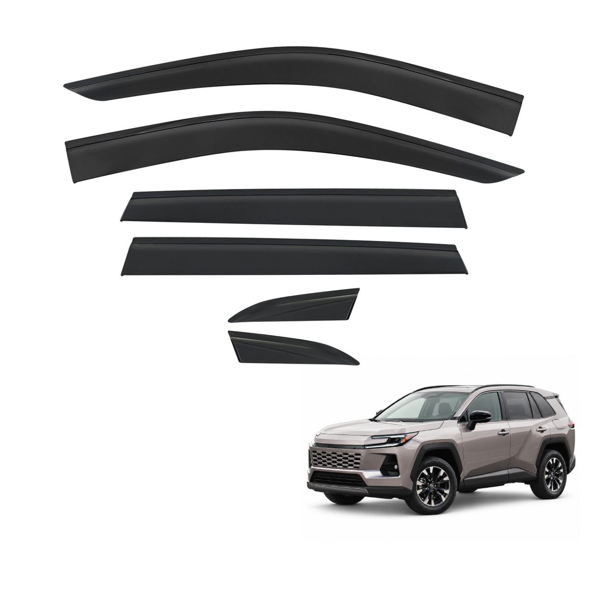 Pre-order Injection Weather Shields for Toyota RAV4 2026-Onwards 6PCS