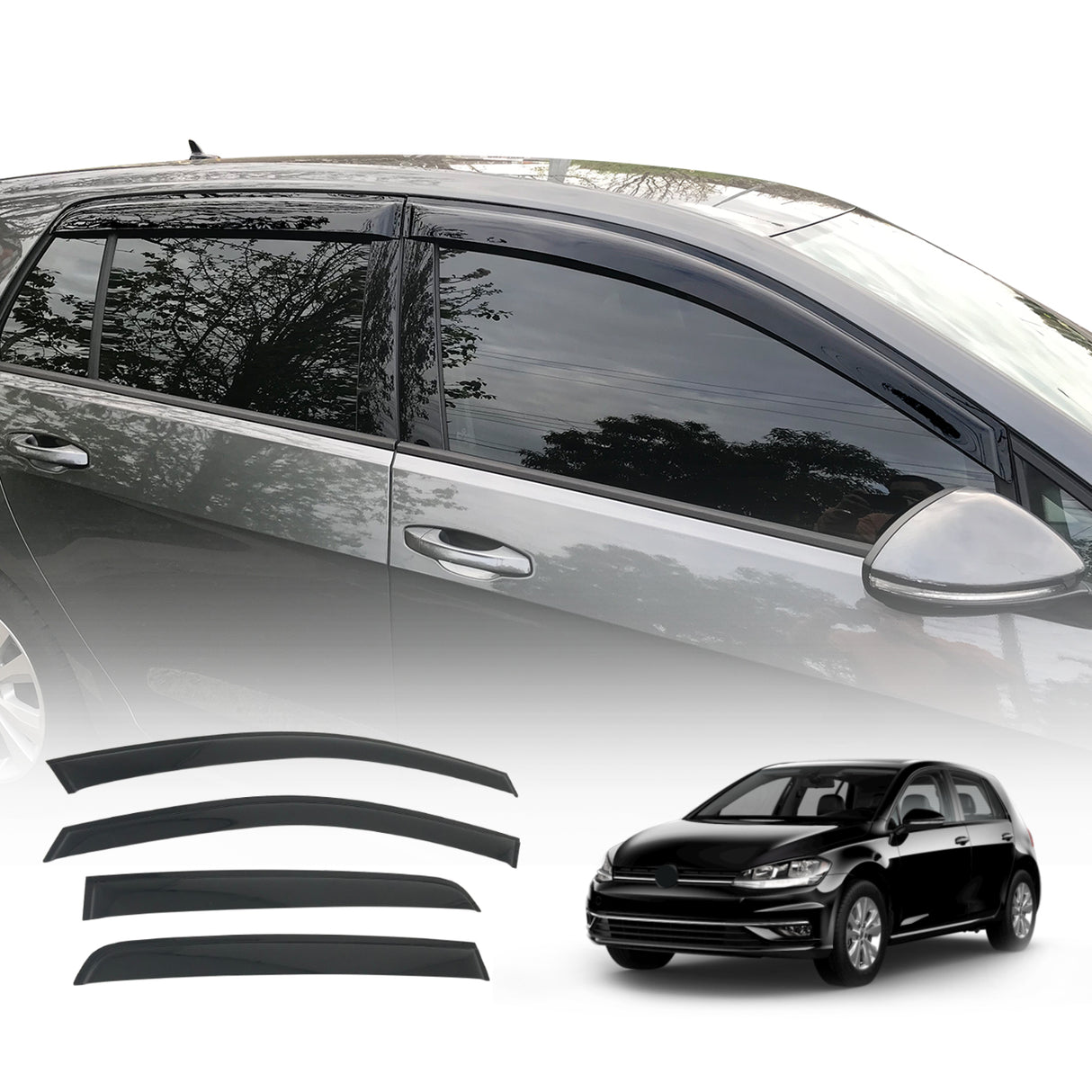 Weather Shields for Volkswagen Golf 7 Gen 2013-2020 MK7 MK7.5