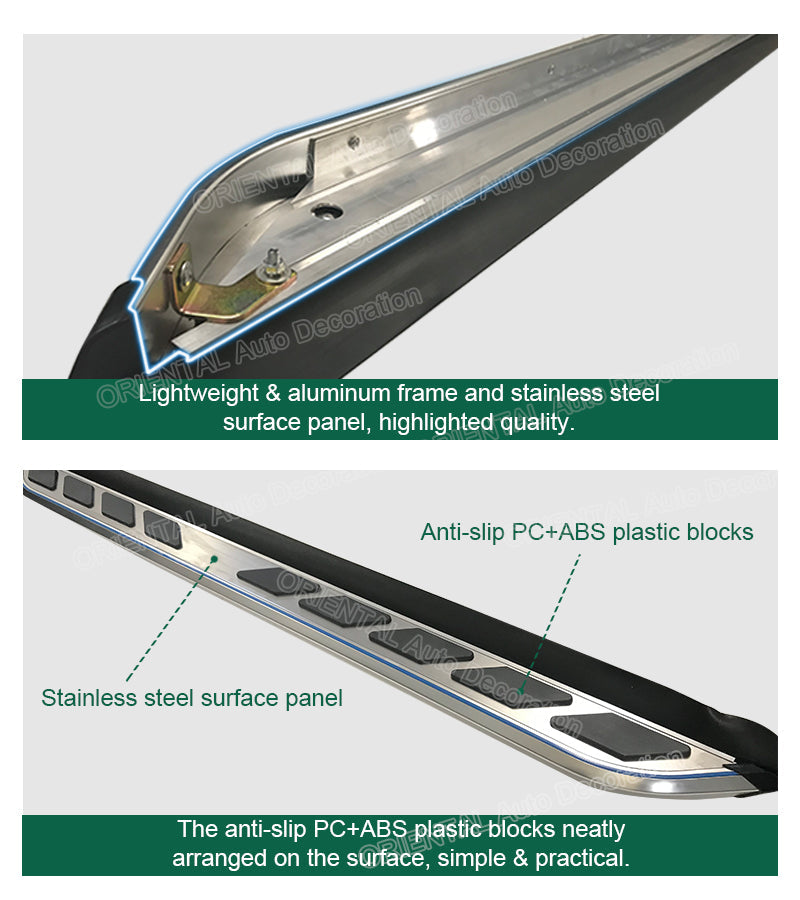 Aluminum Side Steps Running Board For Toyota Toyota Kluger 2021+ model #66