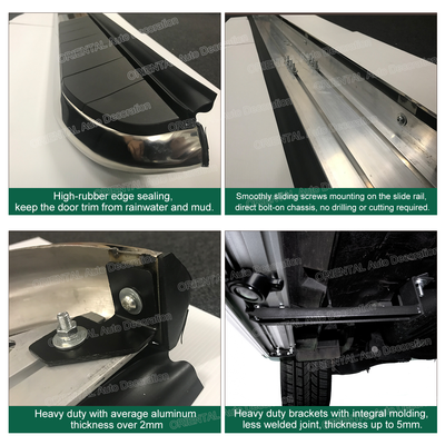Black Aluminum Side Steps/Running Board For Mercedes-Benz GLE Class / ML Class W166 2012-2019 CYZ
